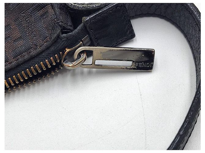 Borsa a Spalla Fendi Baguette Zucca Zucchino Marrone - vista 8