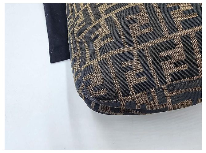 Borsa a Spalla Fendi Mamma Baguette Marrone - vista 11