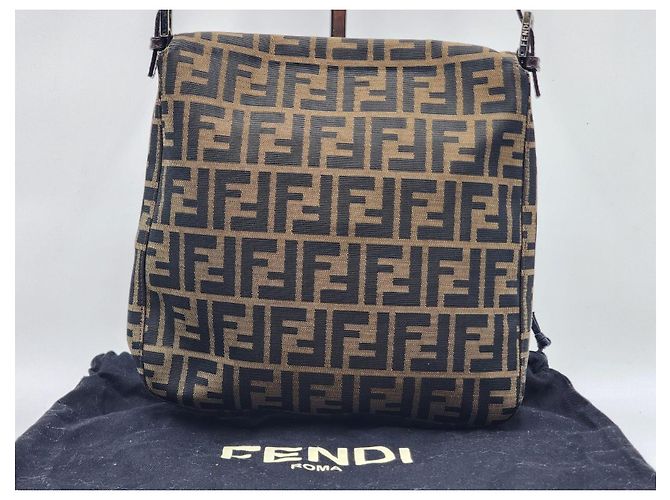 Borsa a Spalla Fendi Mamma Baguette Marrone - vista 2
