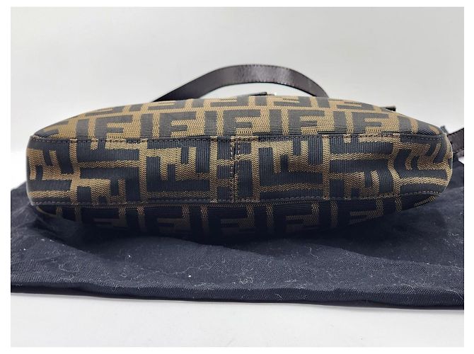Borsa a Spalla Fendi Mamma Baguette Marrone - vista 8