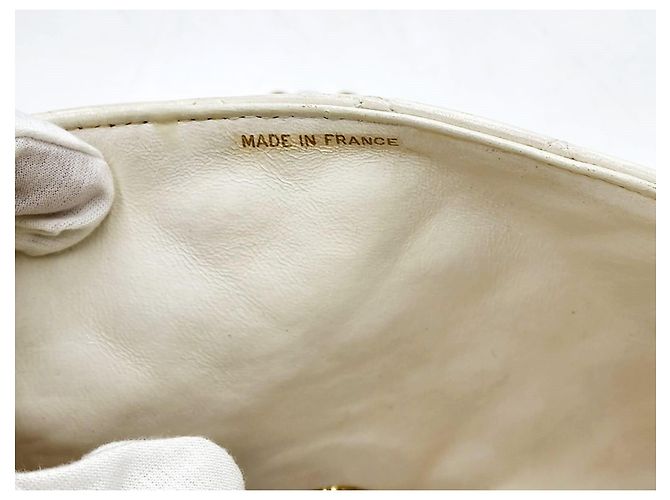 Chanel Classico Senza Tempo Flap Singolo Completo 24K GHW Bianco - vista 19
