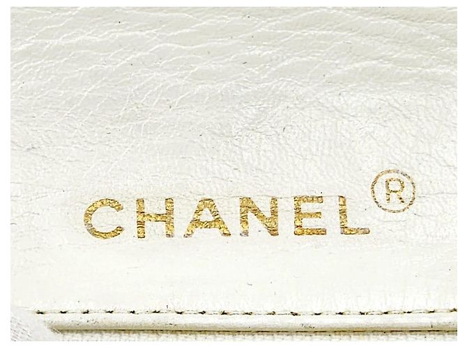 Chanel Classico Senza Tempo Flap Singolo Completo 24K GHW Bianco - vista 20