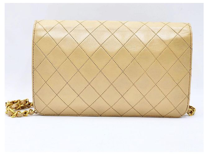 Chanel Timeless Classic Wallet on Chain (WOC) in Hardware Dorato 24K (GHW) Beige - vista 2