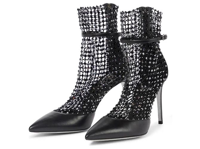 Décolleté Rene Caovilla Galaxia 100 in pelle nera Nero - vista 2