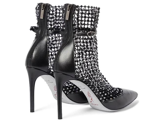 Décolleté Rene Caovilla Galaxia 100 in pelle nera Nero - vista 3