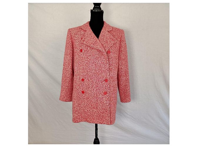 Abrigo rojo Yves Saint Laurent Roja - vista 4