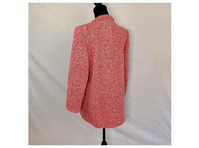 Abrigo rojo Yves Saint Laurent Roja - vista 5