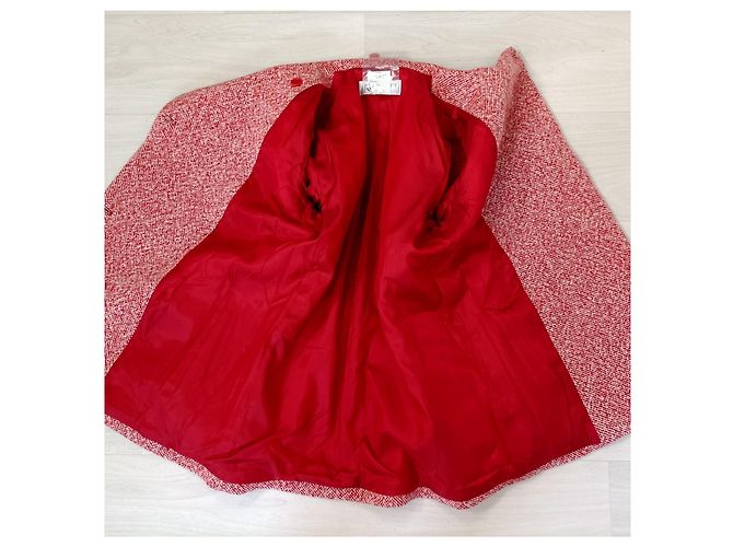 Abrigo rojo Yves Saint Laurent Roja - vista 8