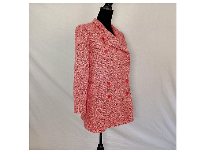 Abrigo rojo Yves Saint Laurent Roja - vista 9