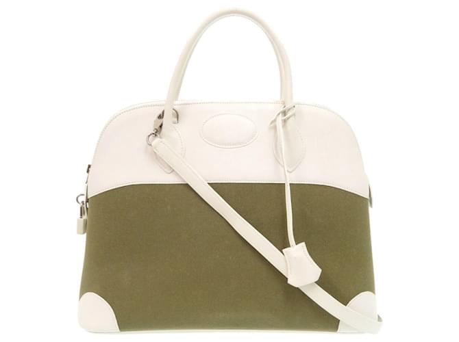 Hermès Borsa Hermes Bolide 37 Bianco Cachi - vista 2
