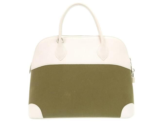 Hermès Borsa Hermes Bolide 37 Bianco Cachi - vista 3
