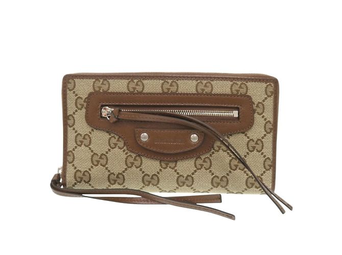 Gucci El Proyecto Hacker Cartera Larga Neo Clásica Castaño Beige - vista 2