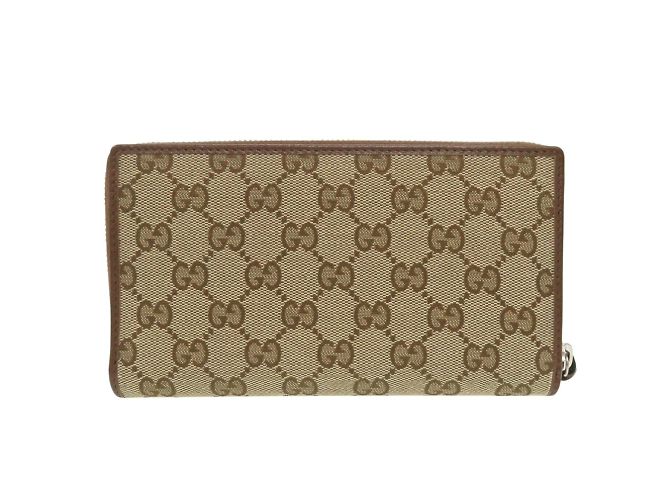 Gucci El Proyecto Hacker Cartera Larga Neo Clásica Castaño Beige - vista 4