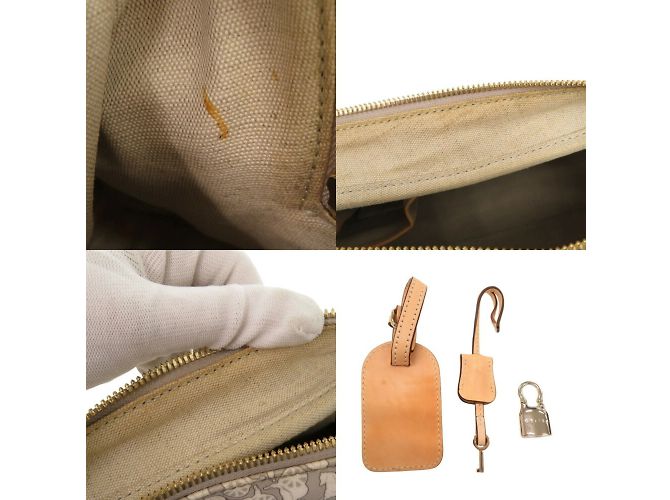 Céline Borsa a mano con motivo carrozza Sulky Celine Marrone Bianco Beige - vista 10