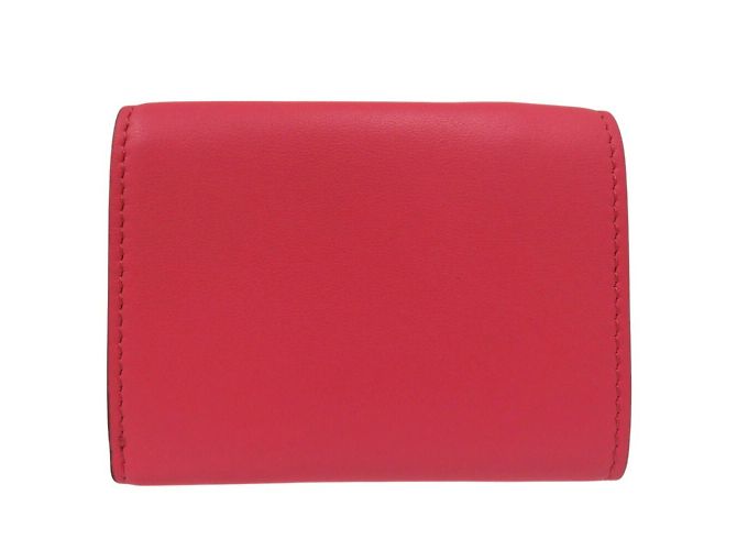 Carteira tri-fold Fendi Baguette Micro Zucca Rosa - vista 3