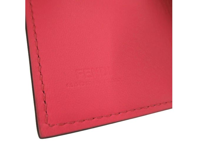 Carteira tri-fold Fendi Baguette Micro Zucca Rosa - vista 7