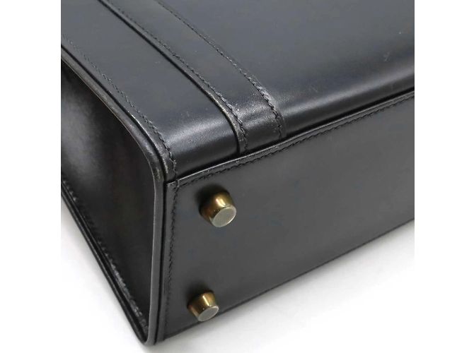 Hermès Borsa Hermes Drag 27 in pelle di vitello nera Nero - vista 4