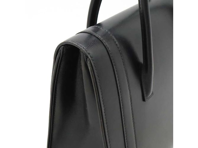 Hermès Borsa Hermes Drag 27 in pelle di vitello nera Nero - vista 5