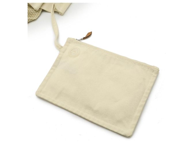 Hermès Hermes Cannes PM Tote Tasche Beige Roh - Ansicht 10