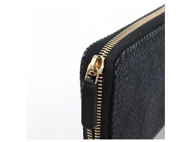 Cartera larga Chanel Deauville Negro - vista 5