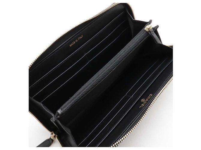 Cartera larga Chanel Deauville Negro - vista 6