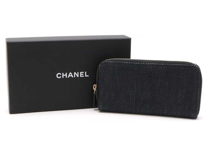 Cartera larga Chanel Deauville Negro - vista 9