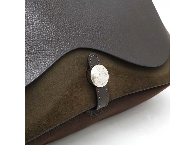 Borsa a spalla Colorado MM di Hermès Marrone scuro - vista 7