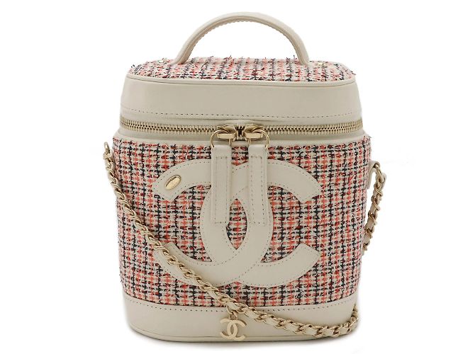 Chanel Cruise Line Coco Mark Vanity Case Bag White Red Orange Navy blue - view 2