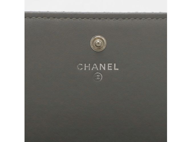 Cartera con solapa Coco de la línea Deauville de Chanel Gris - vista 8