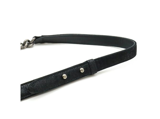 Borsa Chanel Boy Matelassé Coco Mark con catena Nero - vista 6