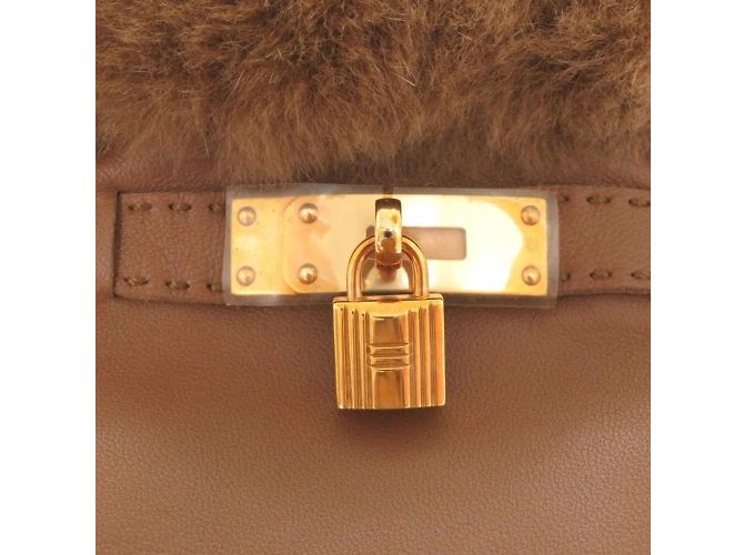 Hermès Hermes Kelly Handschuhe in Camel Kamel - Ansicht 5