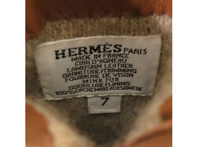 Hermès Hermes Kelly Handschuhe in Camel Kamel - Ansicht 7