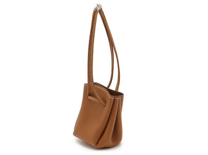 Hermès Pochette Hermes Vespa in pelle marrone - vista 3
