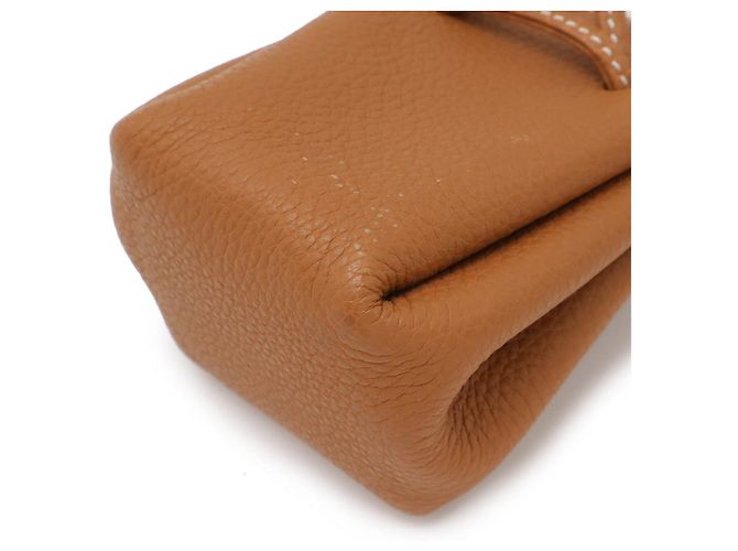 Hermès Pochette Hermes Vespa in pelle marrone - vista 4