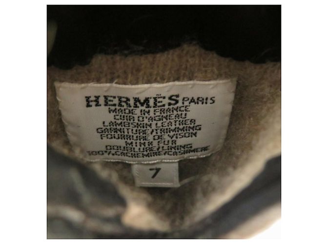 Hermès Hermes Kelly Handschuhe in Schwarz - Ansicht 7