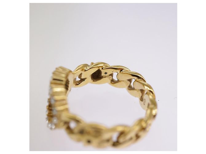 Anello Christian Dior metallo oro Auth yk15994 D'oro - vista 10