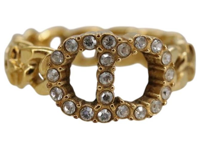 Anello Christian Dior metallo oro Auth yk15994 D'oro - vista 2
