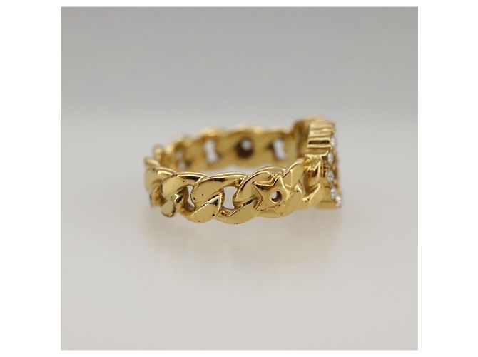 Anello Christian Dior metallo oro Auth yk15994 D'oro - vista 4