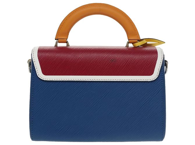 LOUIS VUITTON Epi Peace Love Twist MM Borsa a Mano Rossa Blu M52513 LV Auth 96510S Rosso - vista 2