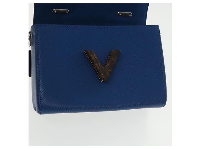 LOUIS VUITTON Epi Peace Love Twist MM Borsa a Mano Rossa Blu M52513 LV Auth 96510S Rosso - vista 23