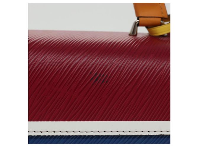 LOUIS VUITTON Epi Peace Love Twist MM Borsa a Mano Rossa Blu M52513 LV Auth 96510S Rosso - vista 3