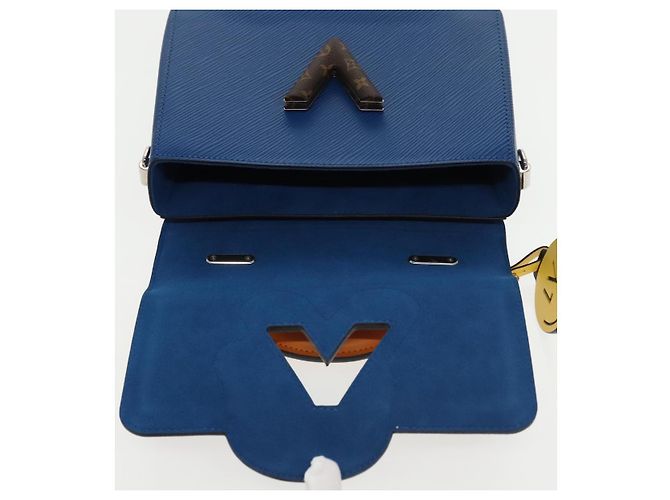 LOUIS VUITTON Epi Peace Love Twist MM Borsa a Mano Rossa Blu M52513 LV Auth 96510S Rosso - vista 9