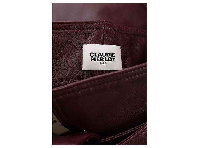 Claudie Pierlot Calças de couro retas - vista 6