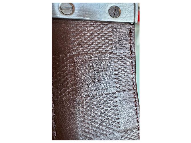 Cintura reversibile Louis Vuitton in pelle nera e marrone scuro Nero - vista 5