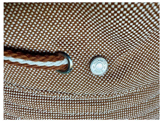 Hermès Hut aus Seide und Baumwolle Mehrfarbig Mehrfarben - Ansicht 2