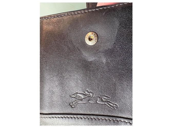 Monedero Longchamp de piel negra Negro - vista 5