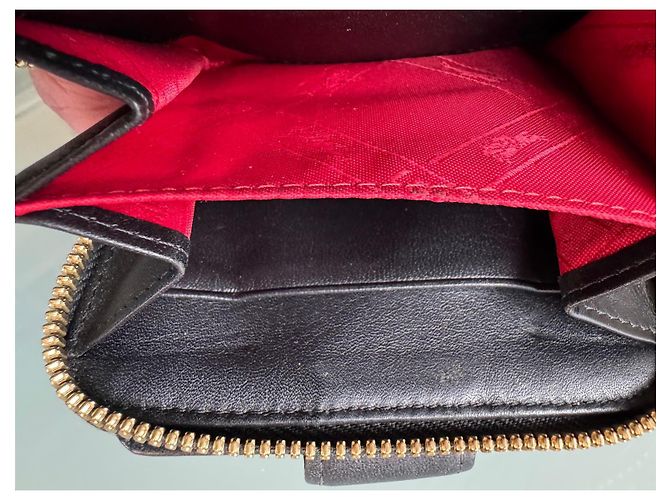 Monedero Longchamp de piel negra Negro - vista 7