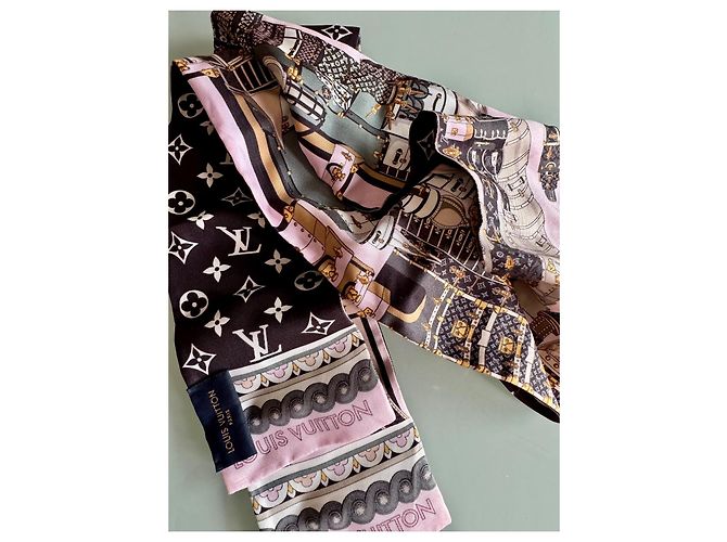 Bandana Louis Vuitton in seta Monogramma Multicolore - vista 6