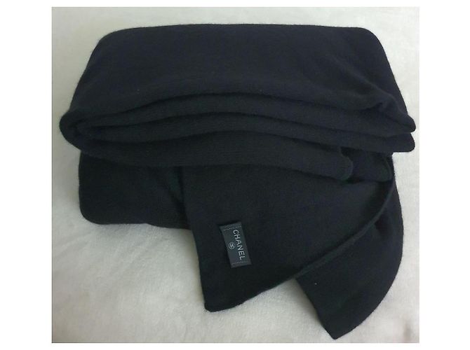 Chanel cashmere/wool blanket Black - view 3
