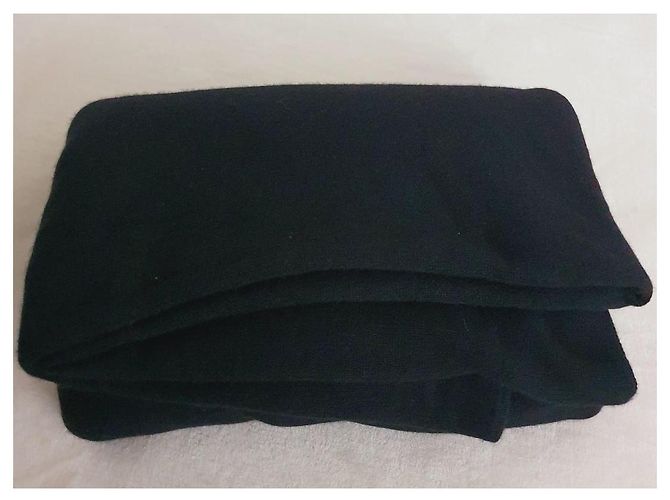 Chanel cashmere/wool blanket Black - view 4